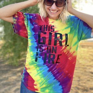 "This girl is on fire" tee.